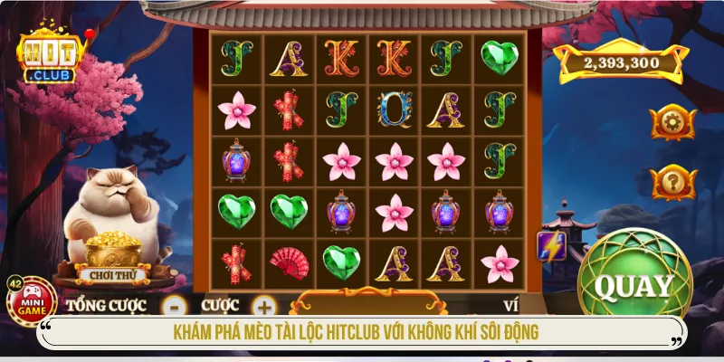 Mèo Tài Lộc HITCLUB với giao diện phong cách Á Đông